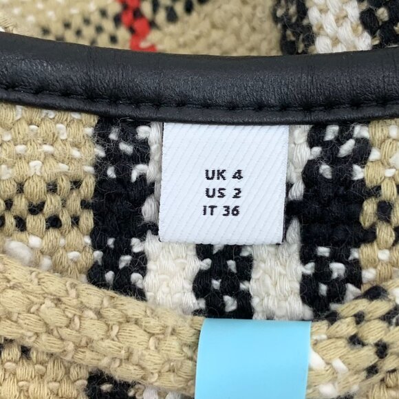 Burberry Plaid Tweed Jacket With Fringe Hem & Gold Buttons Womens Size S - Picture 8 of 8